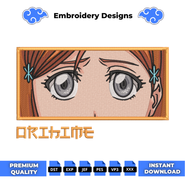 Orihime Inoue Eyes Embroidery Design