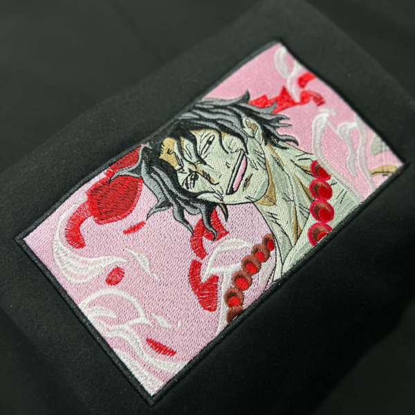 Portgas D Ace Boxed Embroidery Design stitched by a customer