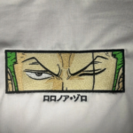 Roronoa Zoro Eyes One Piece Embroidery Design stitched by a customer