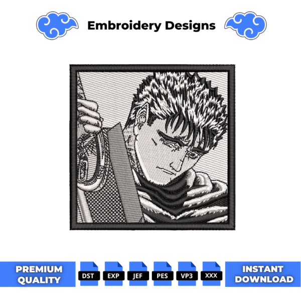 Sad Guts Embroidery Design