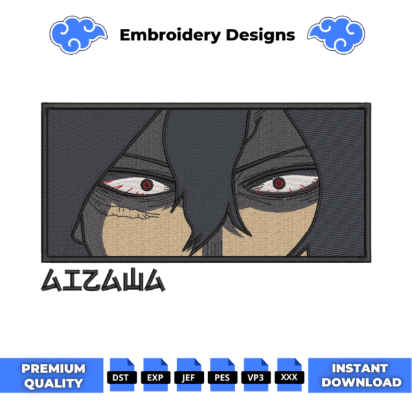 Shota Aizawa Eyes Embroidery Design
