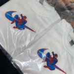 Spider Man Embroidery Design stitched by a customer