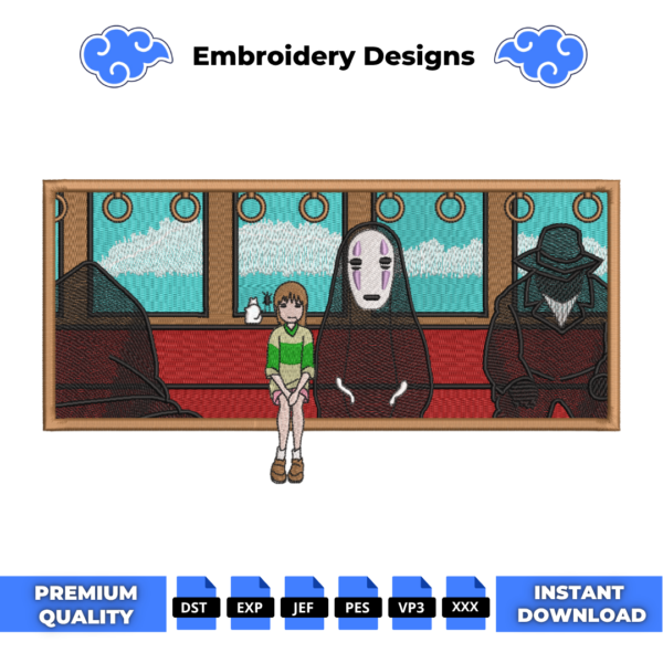 Spirited Away Chihiro Boxed Embroidery Design