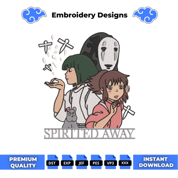 Spirited Away V2 Embroidery Design