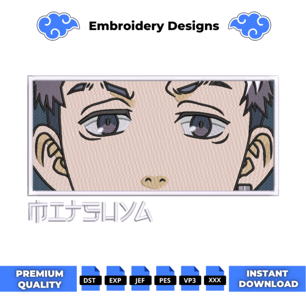 Takashi Mitsuya Eyes Embroidery Design