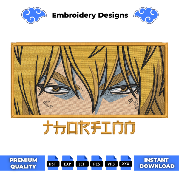 Thorfinn Eyes Embroidery Design