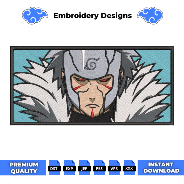 Tobirama Senju Boxed Embroidery Design