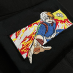 Todoroki Boxed Embroidery Design stitched by a customer