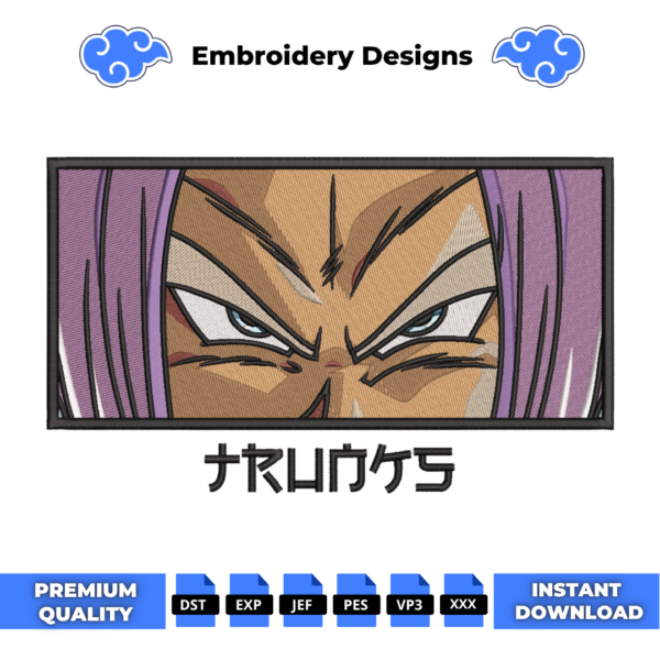 Trunks Eyes Embroidery Design