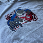 Venom Boxed Embroidery Design stitched by a customer