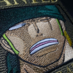 Wanted Zoro Embroidery Design stitched by a customer