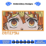 Zenitsu Agatsuma Eyes V2 Embroidery Design
