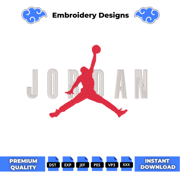 Air Jordan Logo Embroidery Design