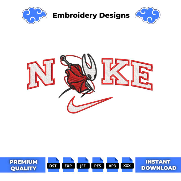 Hollow Knight Hornet Embroidery Design