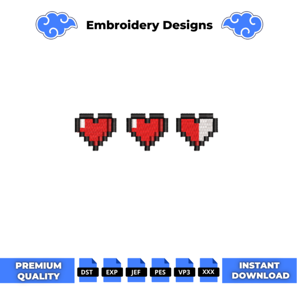 Zelda Life Embroidery Design