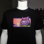 Gengar Sunset Embroidery Design - Image 12