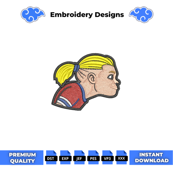Erling Haaland Embroidery Design